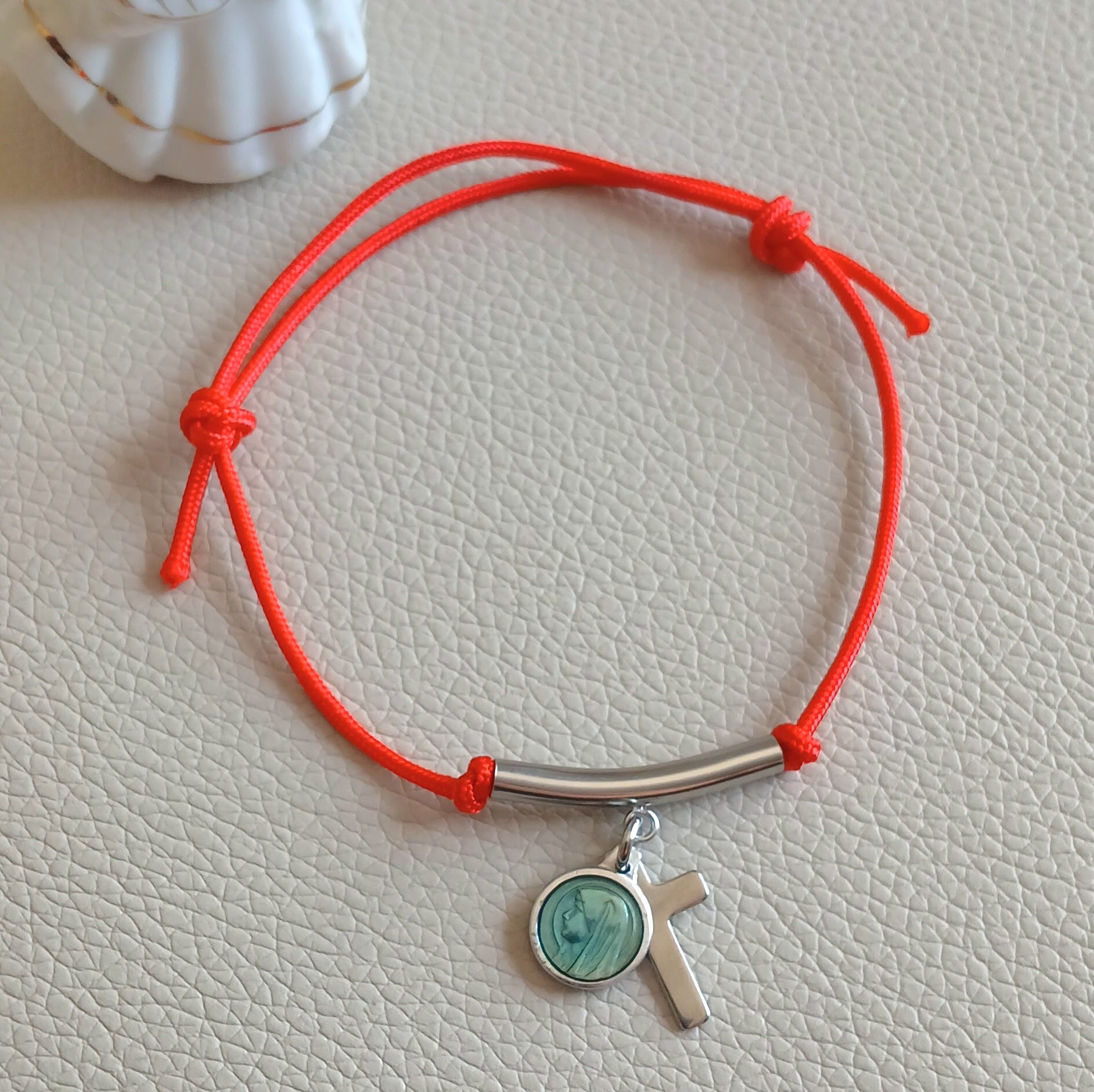 Cord charm bracelet