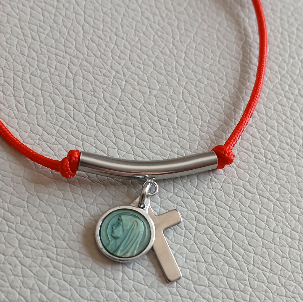 Cord charm bracelet