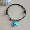 Charm cord bracelet