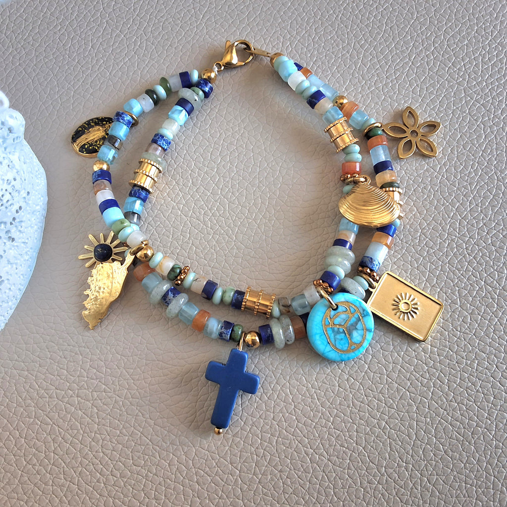 Double charm bracelet
