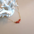 Coral chain necklace