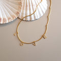 LOVE steel tube necklace