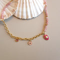 Beaded chain necklace