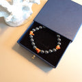 Bracelet hématite et corail