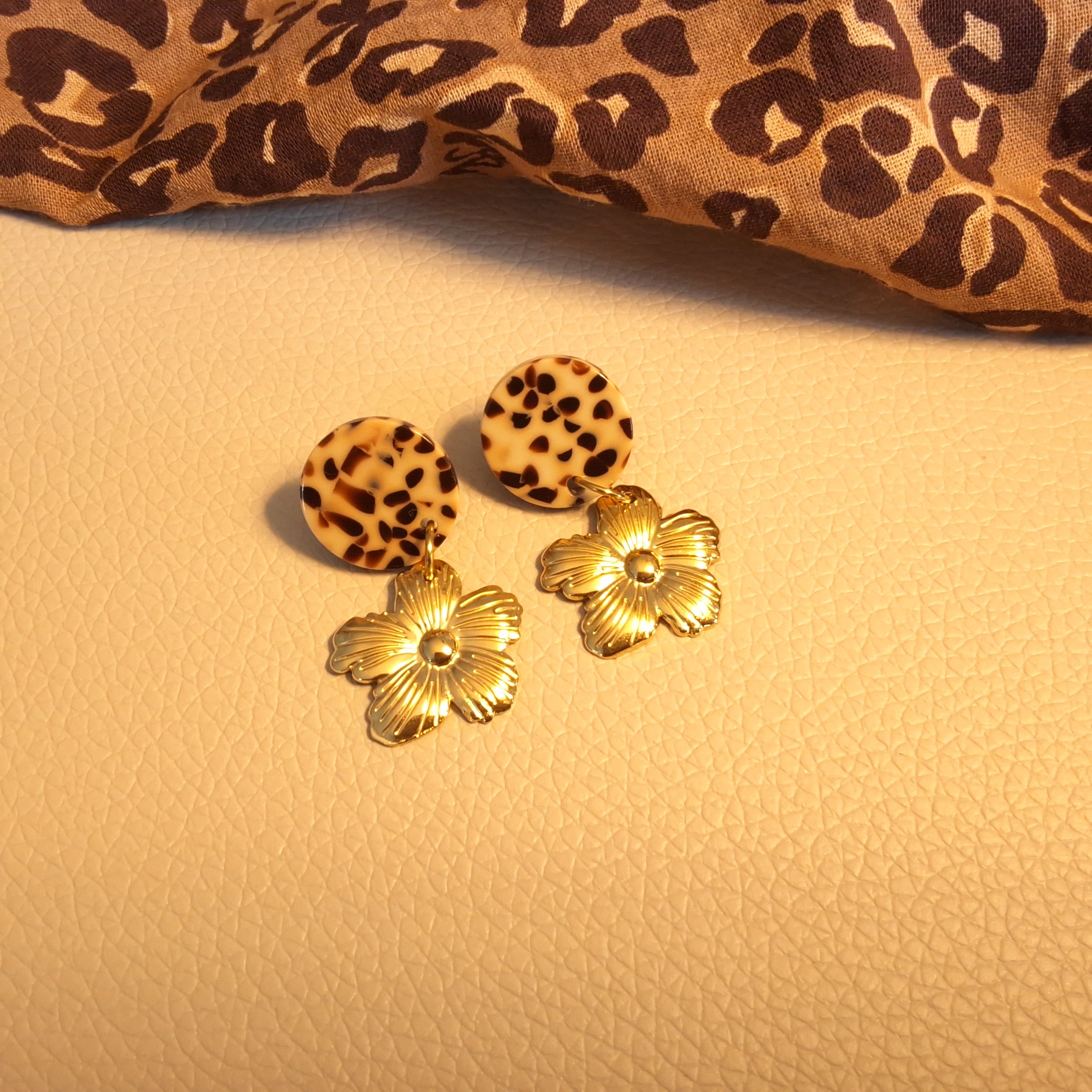 Boucles d’oreilles fleur