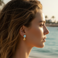 Boucles d’oreilles coquille